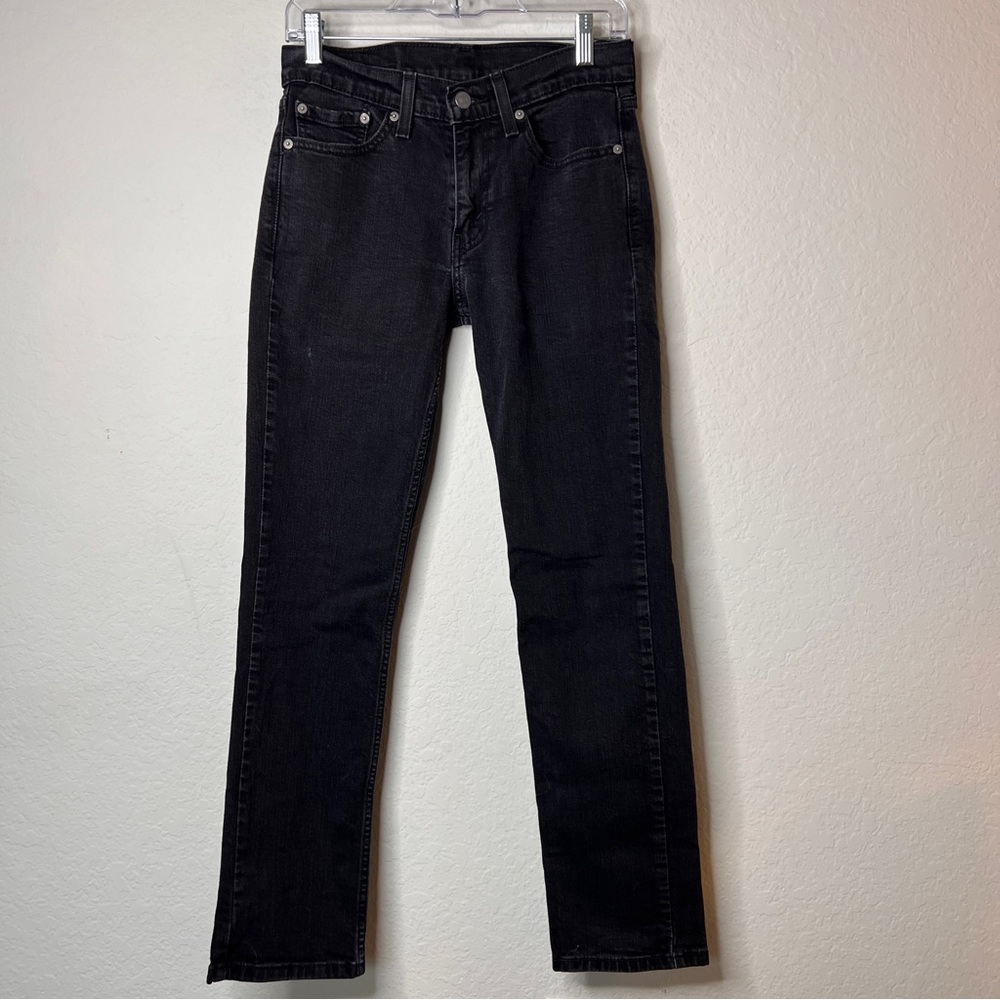 Levi’s 511 Slim Fit Jeans 99% Cotton W29 L30 Black Wash Stretch Men’s Skinny EUC